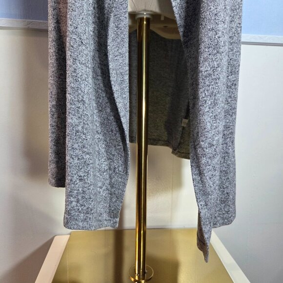 Juicy Couture Extra Small Light Heathered Gray Sleeveless Long Open Duster Vest - Picture 3 of 7